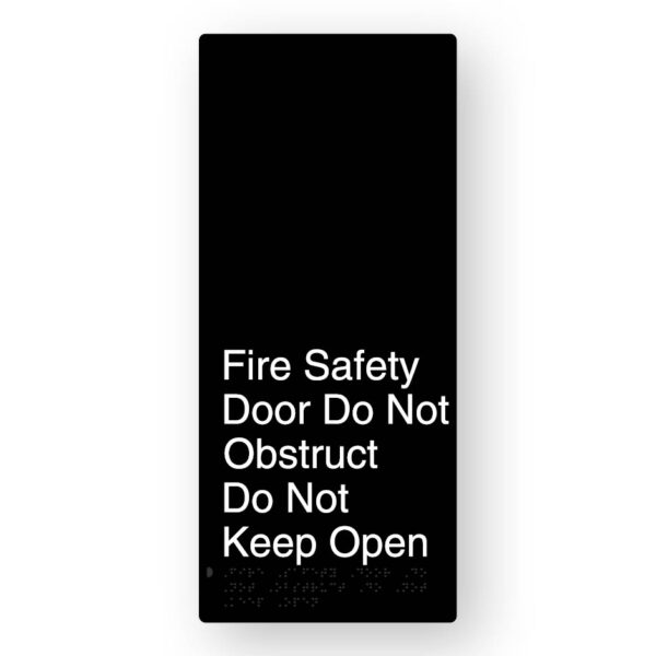 Fire Safety Door Do Not Obstruct Do Not Keep Open (SKU-BFACE-XL-FSDDNOKO) AB