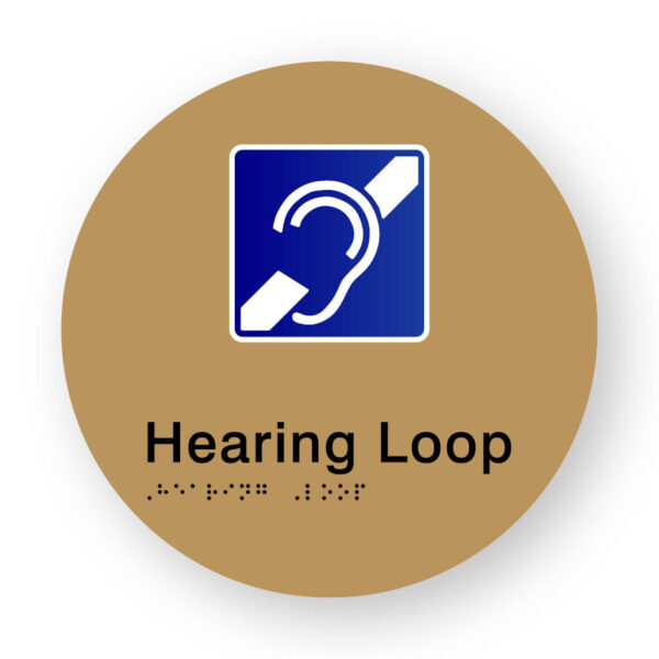 Hearing Loop (SKU-BSSC-HL) Gold