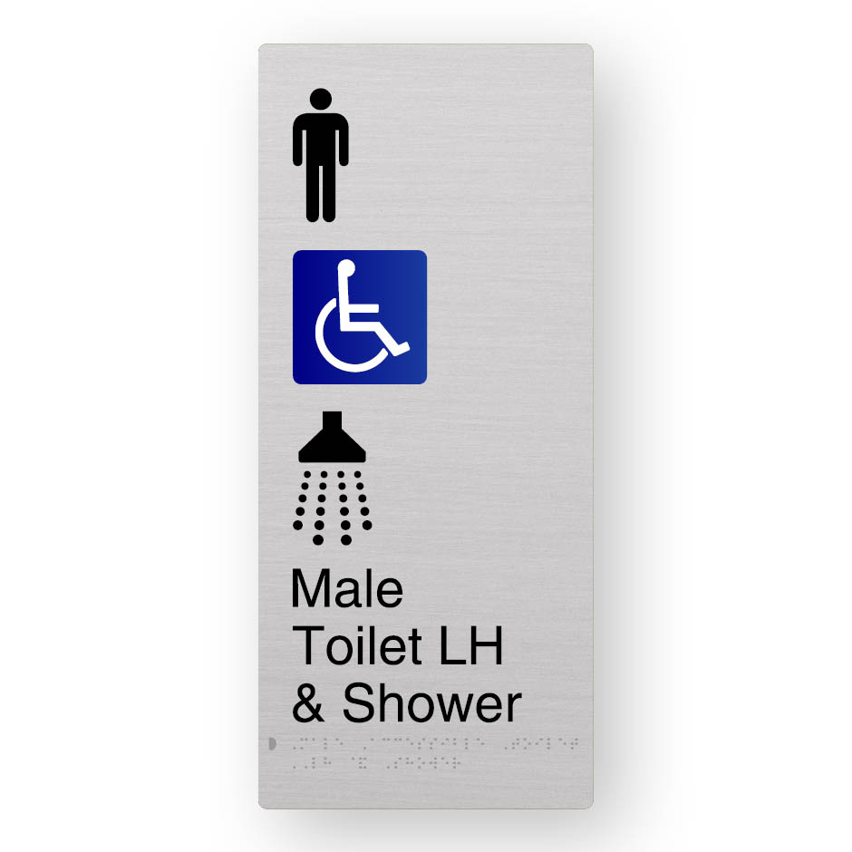 Male Accessible Toilet LH & Shower (SKU-BFACE-XL-MATLS) A
