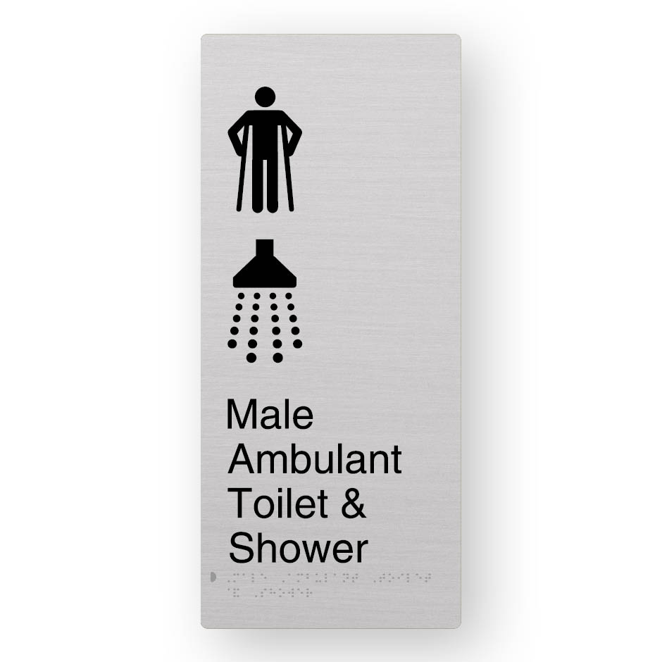 Male Ambulant Toilet & Shower (MA-S) – (SKU-BFACE-XL-MATS) A