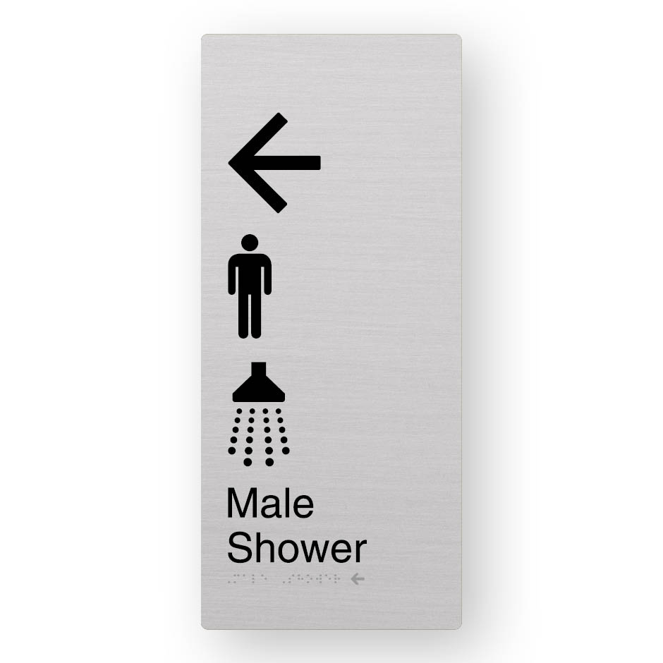 Male Shower (Left Arrow) – (SKU-BFACE-XL-MSLA) A