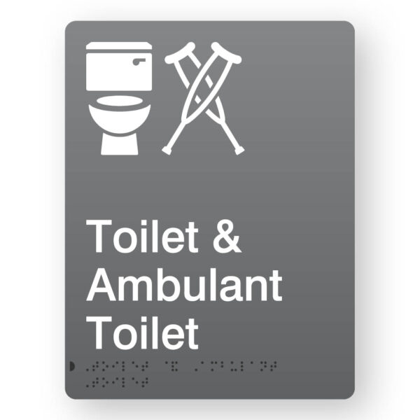 Toilet & Ambulant Toilet (SKU - BFP - TAT) Grey