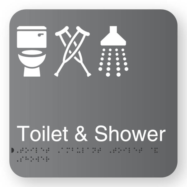 Toilet & Shower (T-C-S) - (SKU - BFS - TATS) Grey