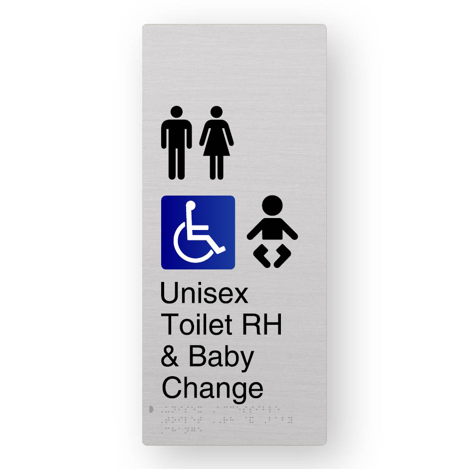 Unisex Accessible Toilet RH & Baby Change (SKU-BFACE-XL-UATRBC) A