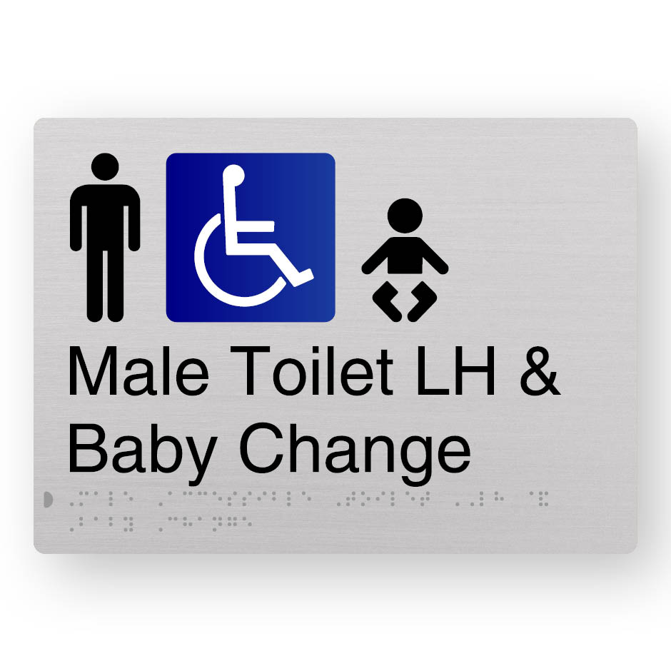Male Accessible Toilet LH & Baby Change (SKU – BFACE – MATLBC) A