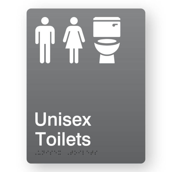 Unisex Toilets (M-F-T) - (SKU-BFP-UTTS) Grey