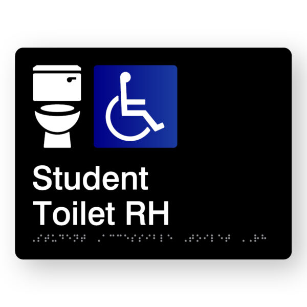 Student Accessible Toilet RH (SKU - STATR) Black