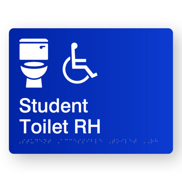 Student Accessible Toilet RH (SKU - STATR) Blue