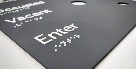 Custom Aluminium Braille Sign