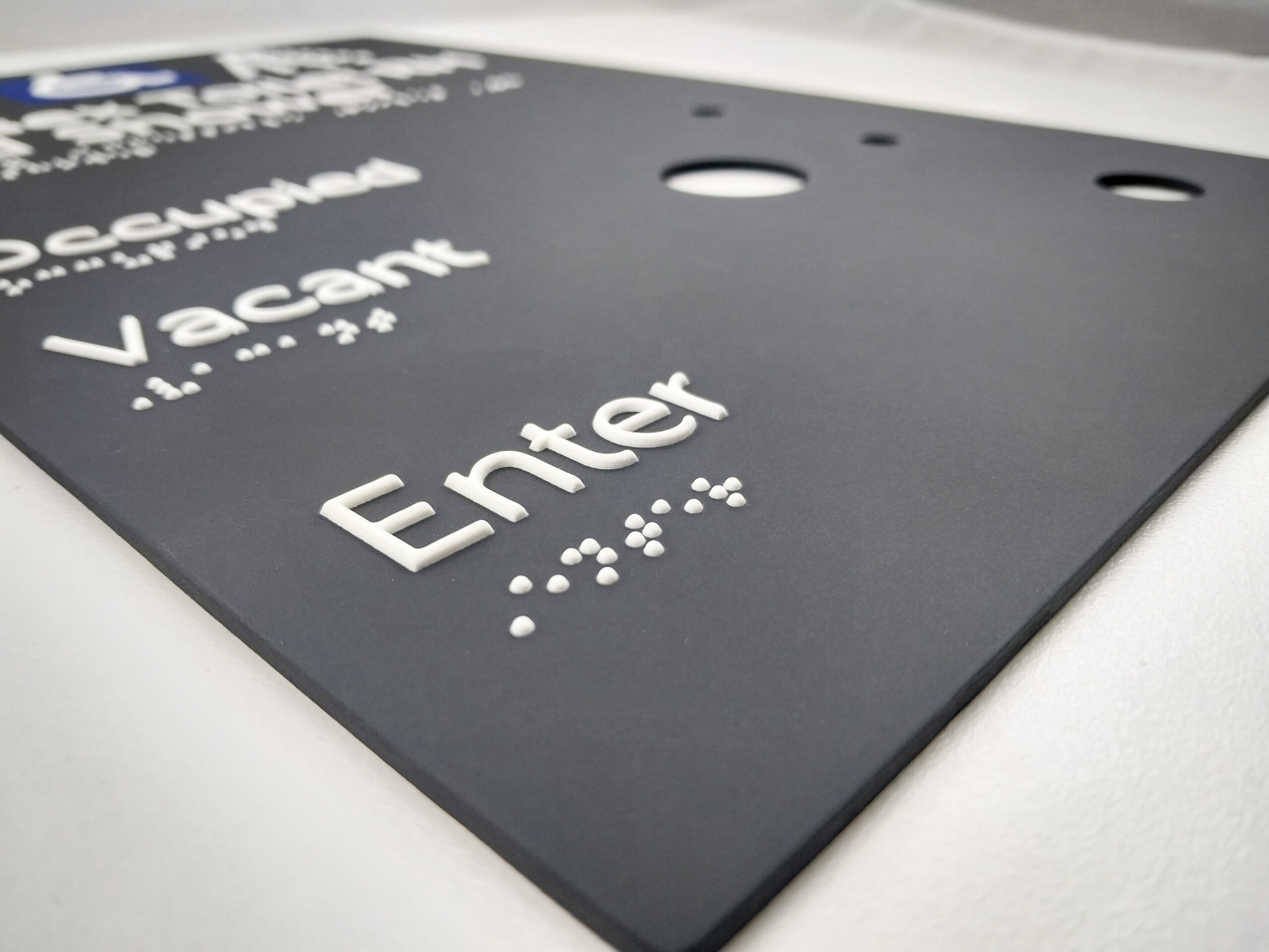 Custom Aluminium Braille Sign