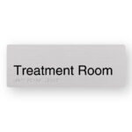 Treatment Room Braille Sign in Anodised Aluminium